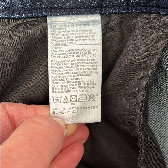 BANANA REPUBLIC Sailor Flared Dark Denim Jeans, Size 29 - Picture 9 of 10